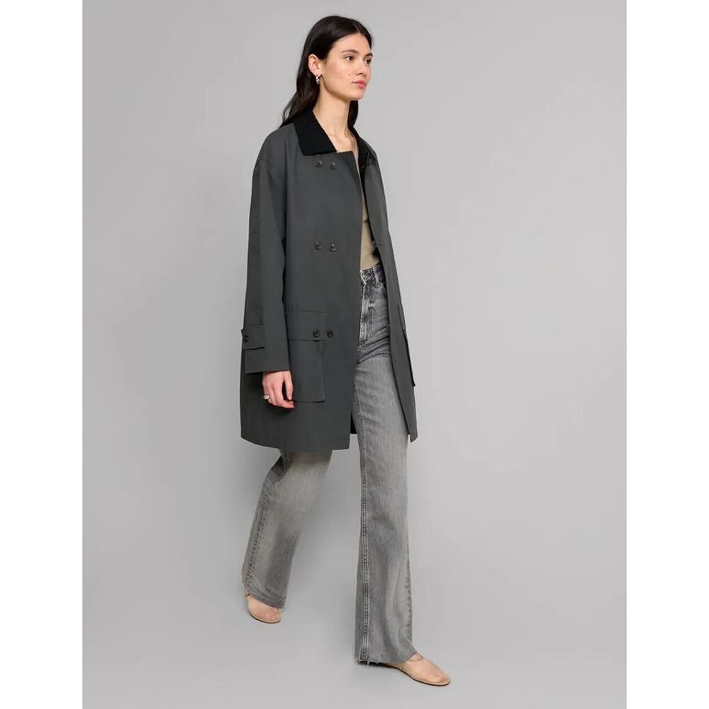 Pixie Market Charcoal Country Lightweight Jacket BESTSELLER Light Grey- One Size